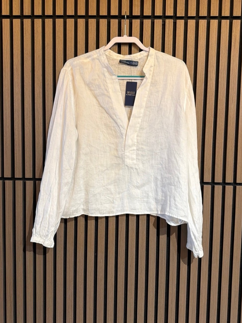 Ralph Lauren Polo White Linen Top